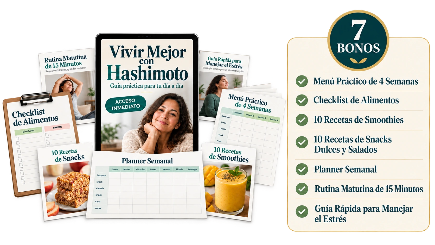 Guía y los siete bonos del pack digital